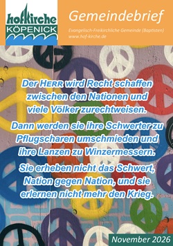 Coverfoto Gemeindebrief